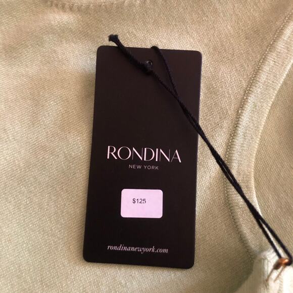 Rondina New York Round Neck Tank Top Sleeveless Mint Women's Size XS NWT - Picture 9 of 10